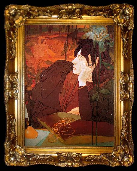 framed   Georges de  Feure The Voice of Evil, ta009-2